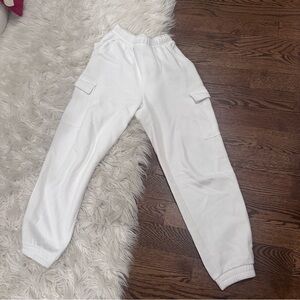 Universal Thread White Cargo Jogger Sweatpants